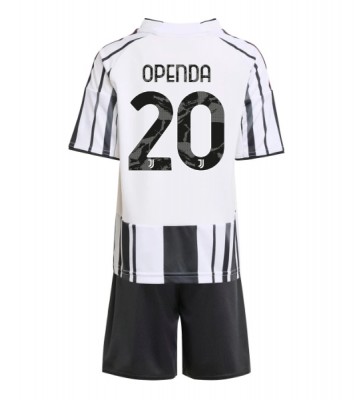 Lacne Dětský Futbalové dres Juventus Lois Openda #20 2025-26 Krátky Rukáv - Domáci (+ trenírky)
